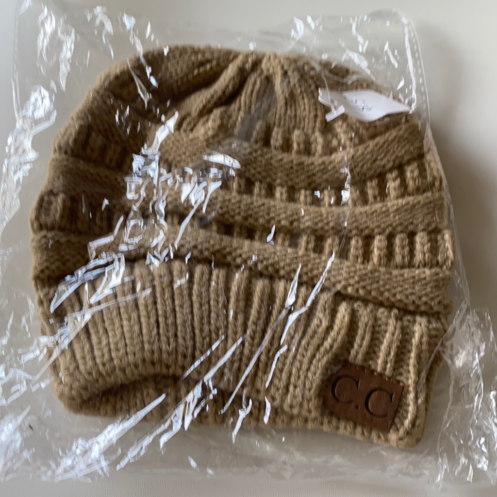 Newstocking Cap With Hole For Ponytail